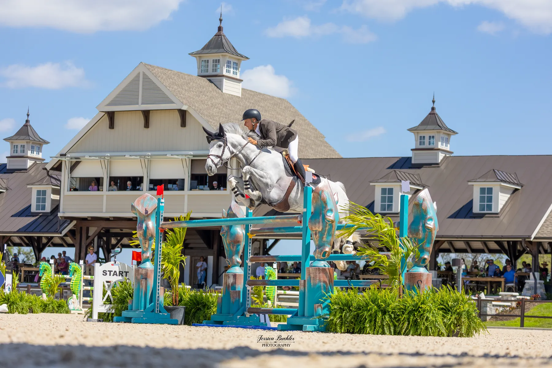 Mario Deslauriers riding Inside Of My Heart to second place in the Split Rock Jumping Tour $100,000 1.45m FEI CSI2* Grand Prix at TerraNova