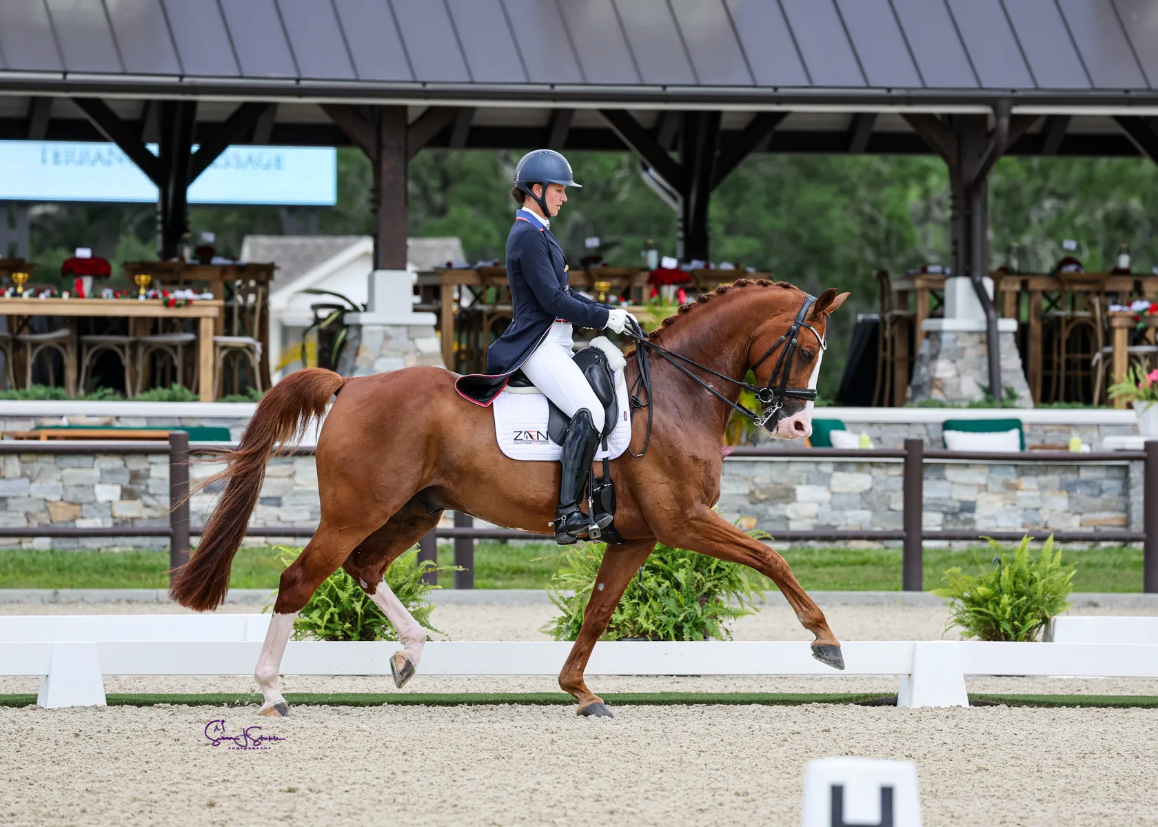 Adrienne Lyle and Lars Van De Hoenderheide winning the Zen Elite CDI3* FEI Grand Prix Special at TerraNova