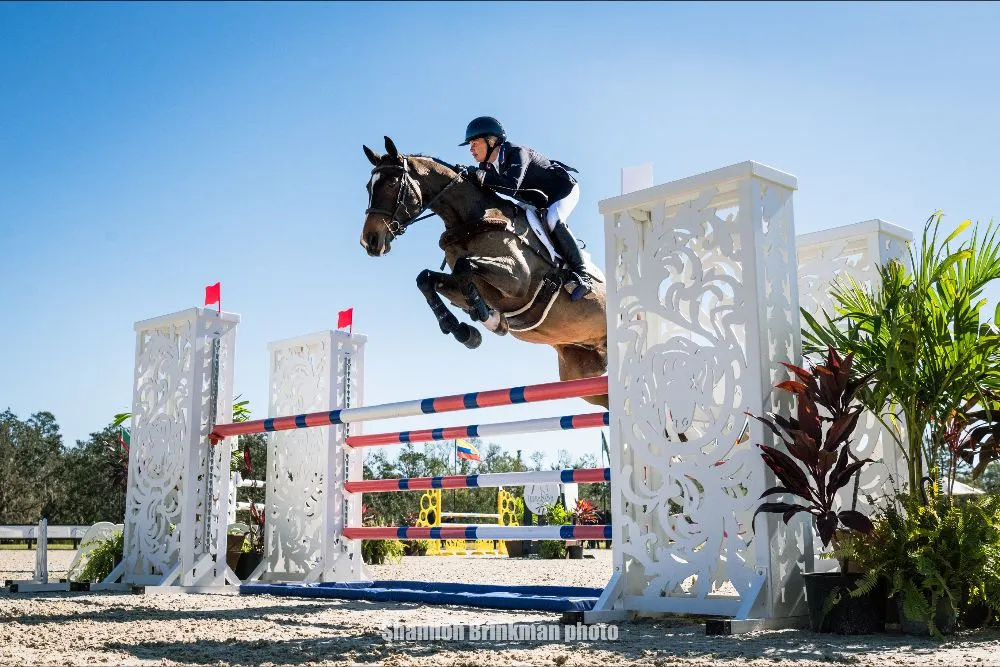 Alyssa Phillips riding Cornelius Bo to win The Estates at TerraNova CCI3*-L