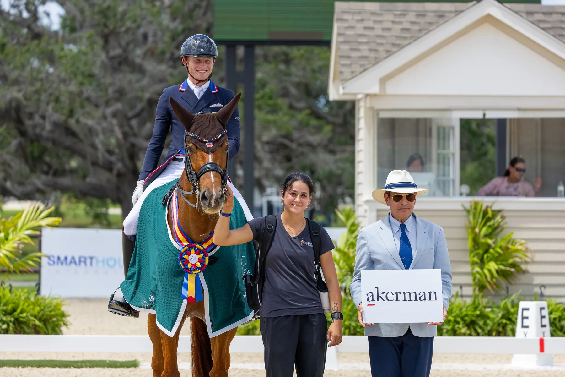 Ben Ebeling and Bellena competing in the CDI3 at TerraNova Equestrian Center