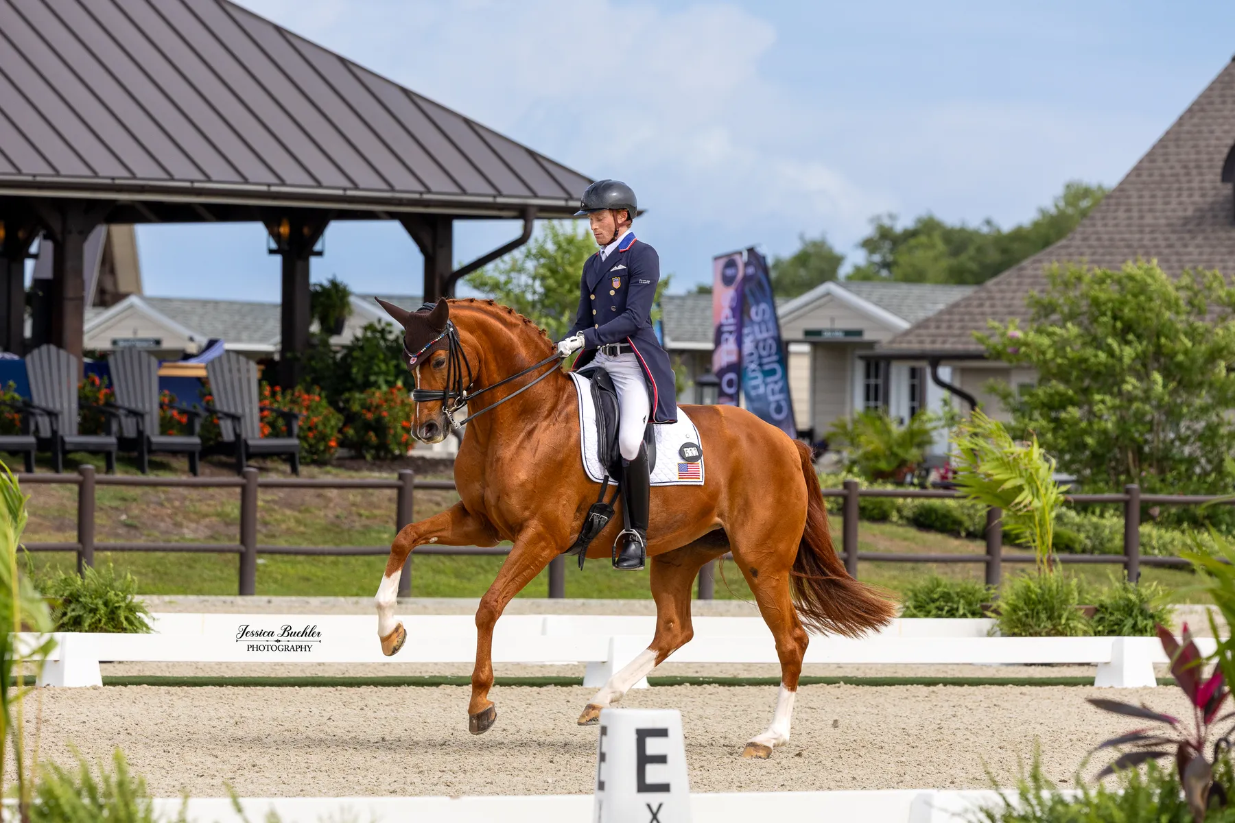 Ben Ebeling riding Bellena in the CDI3 Grand Prix Freestyle at TerraNova