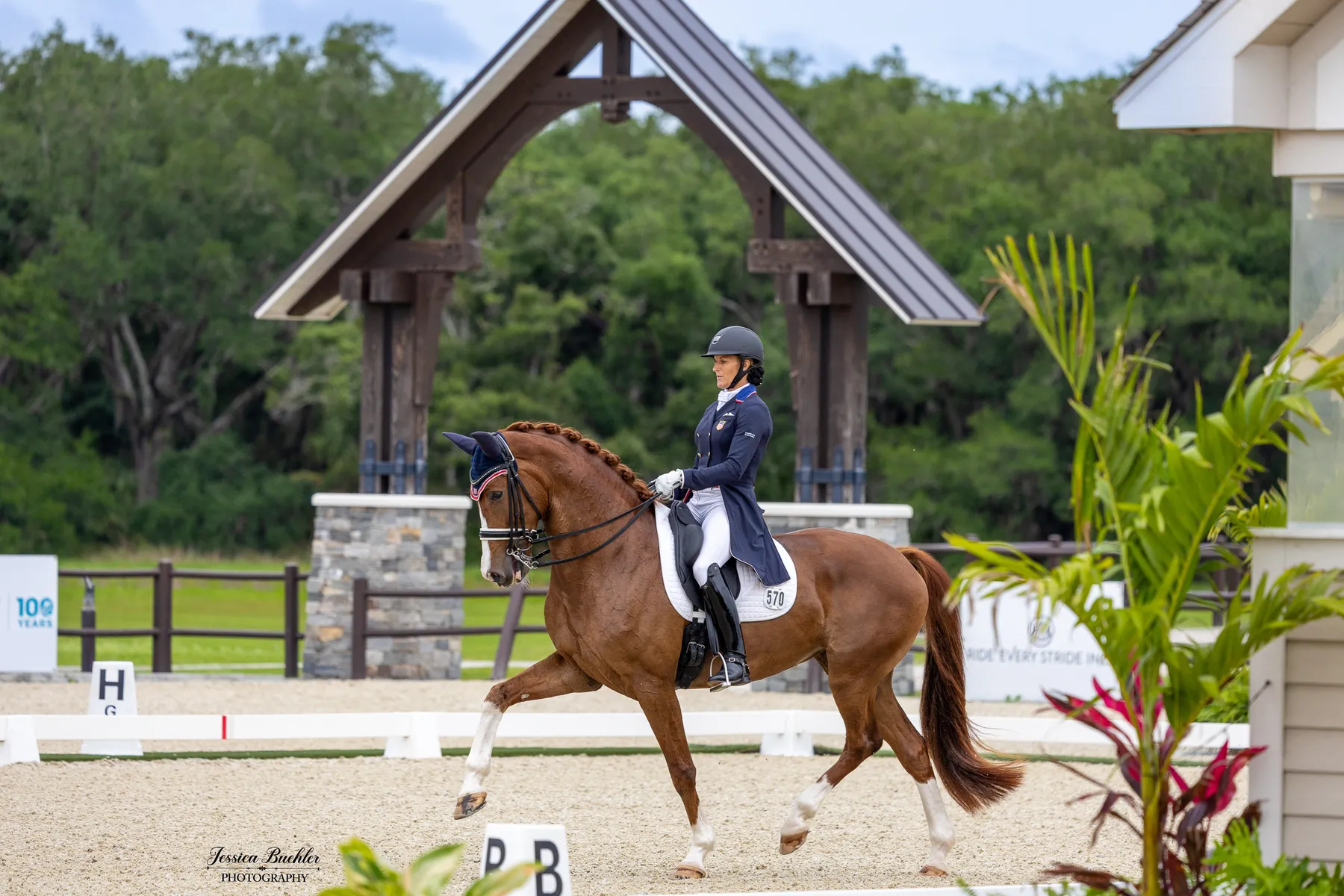 Bianca Berktold riding Imperial to second place in the CDI3 Grand Prix Special at TerraNova