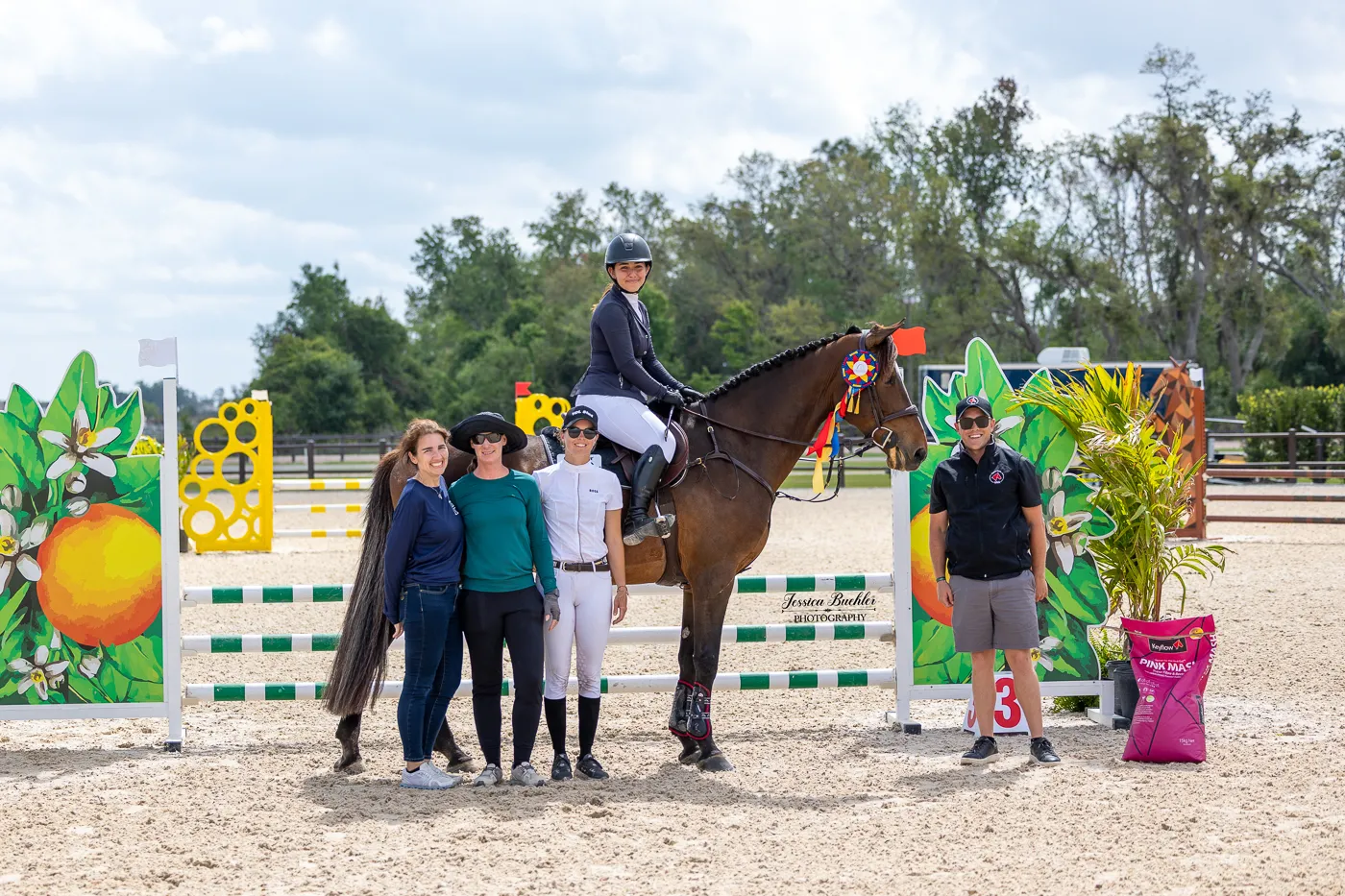 Brittney Gutierrez riding L'Amore 3 in the $1,000 CWD 1.0m Junior-Amateur Jumper Classic