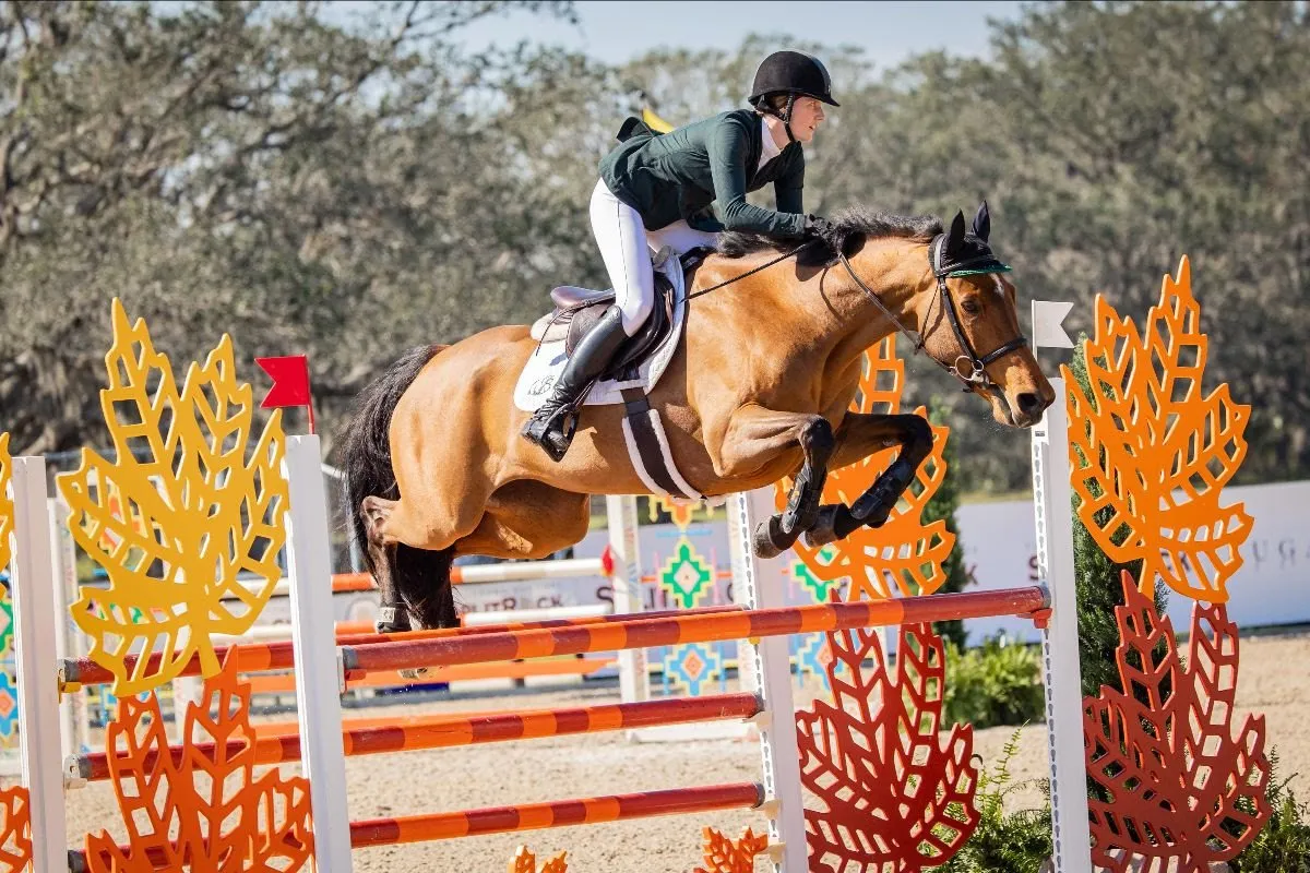 Caelinn Leahy riding Hennessy in the Split Rock Sarasota Championship at TerraNova