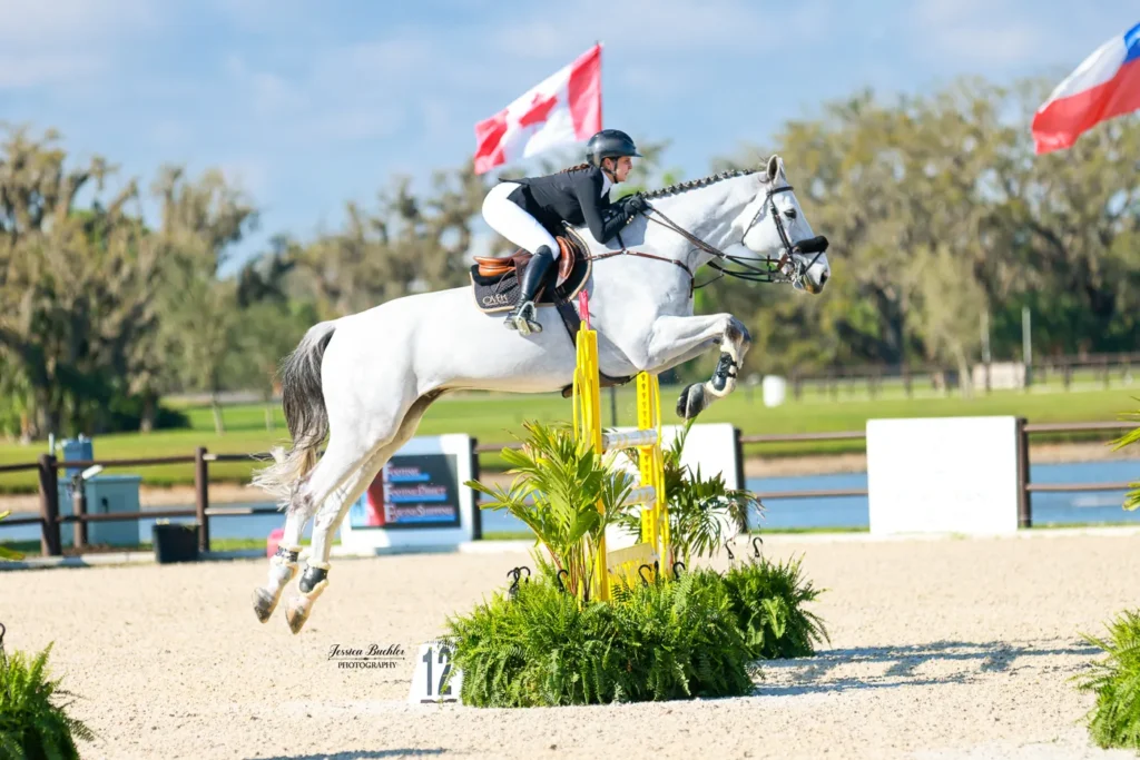 Catherine Kubiak riding Argo Z in the $20,000 Marsh & McLennan TerraNova Prix