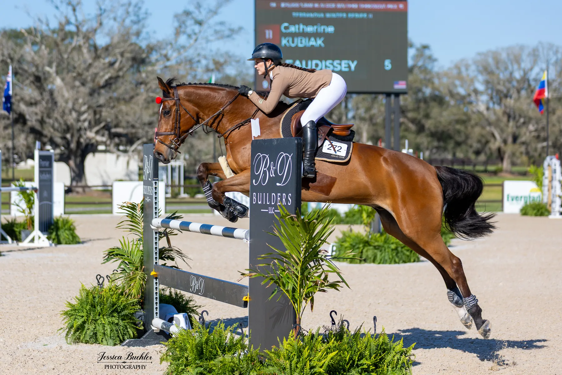 Catherine Kubiak riding Leaudissey in the $20,000 Blalock Walters TerraNova Prix