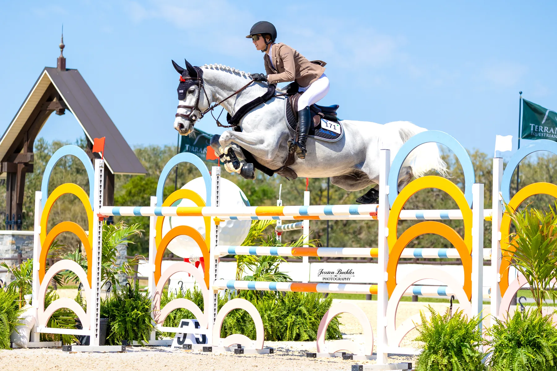 Charlotte Jacobs riding Korbach van de Renger in the Akerman LLP $65,500 1.45m FEI CSI2 Grand Prix