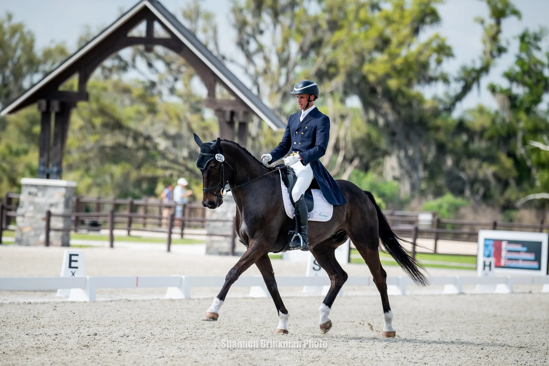 Dan Kreitl riding Carmango in the dressage phase at The Event at TerraNova