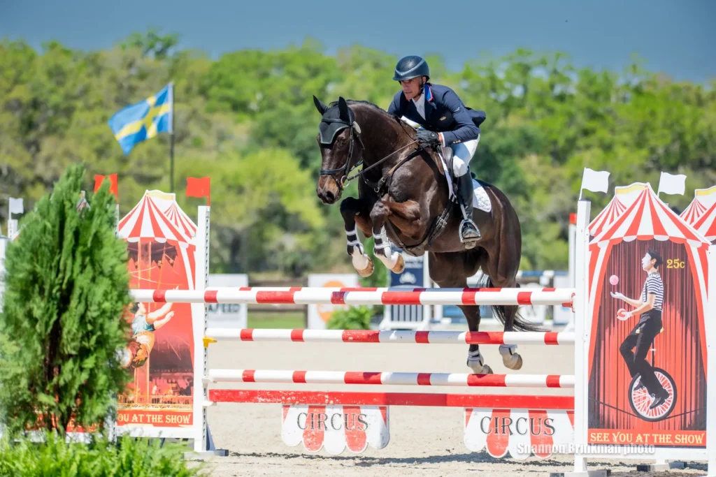 Dan Kreitl riding Carmango in the show jumping phase at The Event at TerraNova