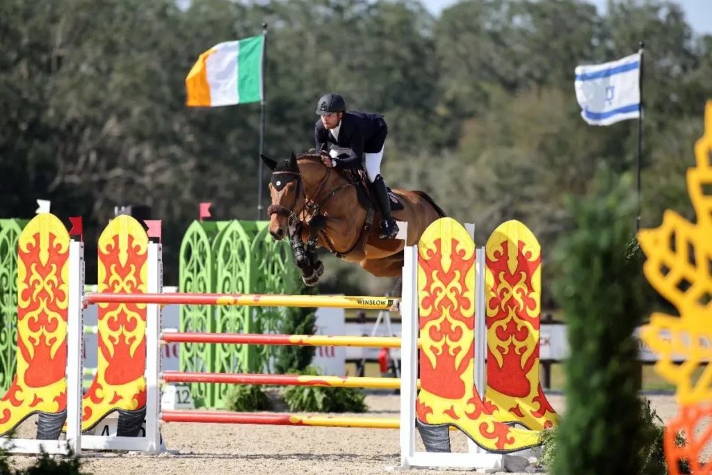 Daniel Bluman riding Cachemire de Braize in the $38,700 BetHorseSports.com 1.45m Welcome CSI2* at Split Rock Sarasota