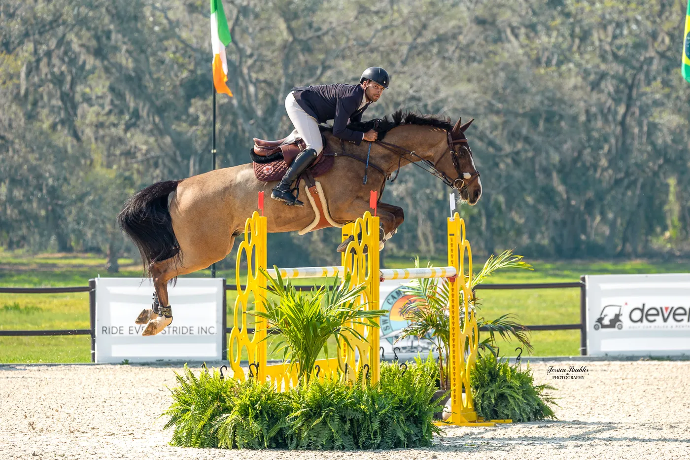Daniel Bluman riding Hummer Z in The Estates at TerraNova $32,000 1.45m FEI Welcome Speed