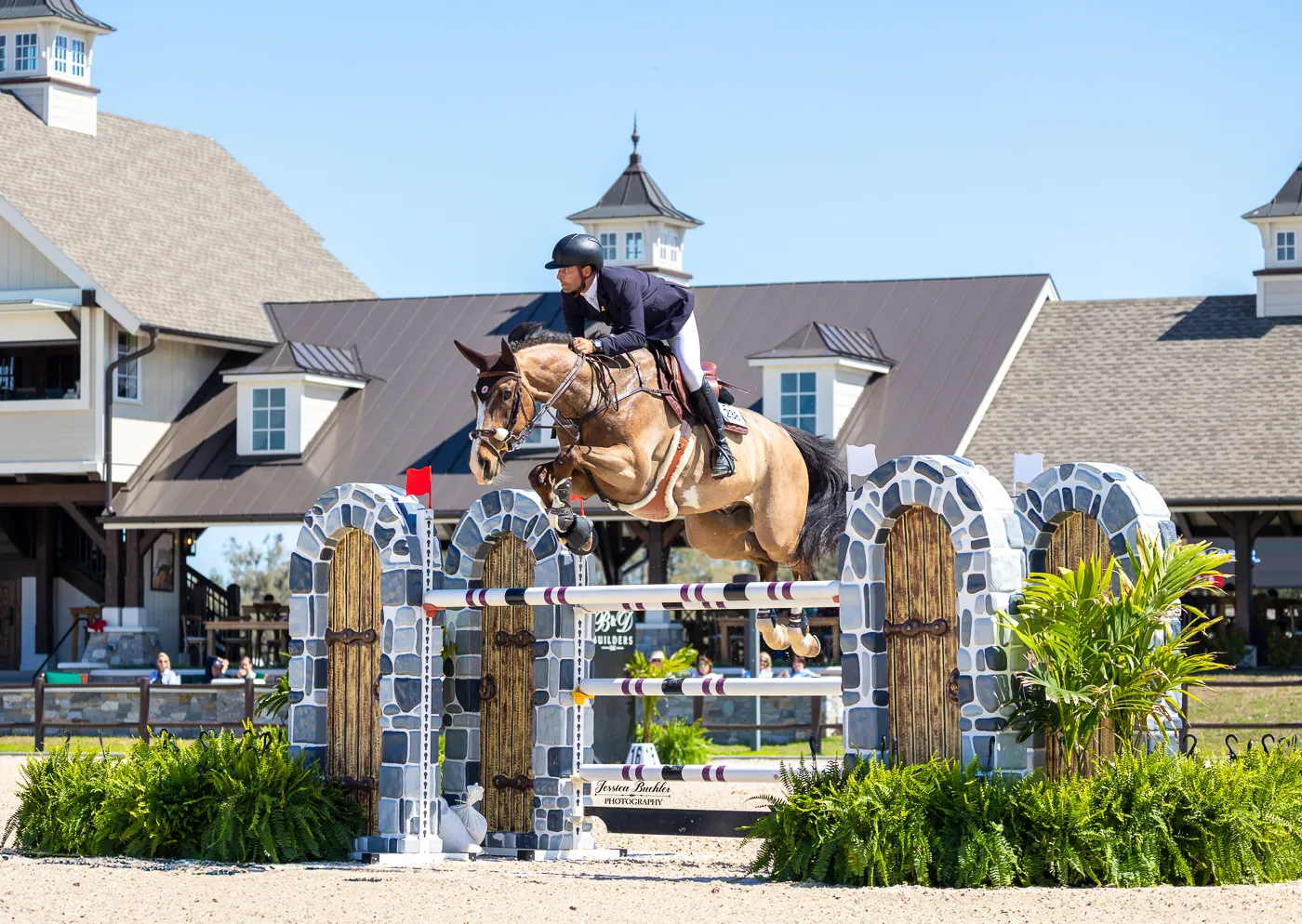 Daniel Bluman riding Hummer Z in the Stephex USA $65,500 1.45m FEI CSI2 Grand Prix