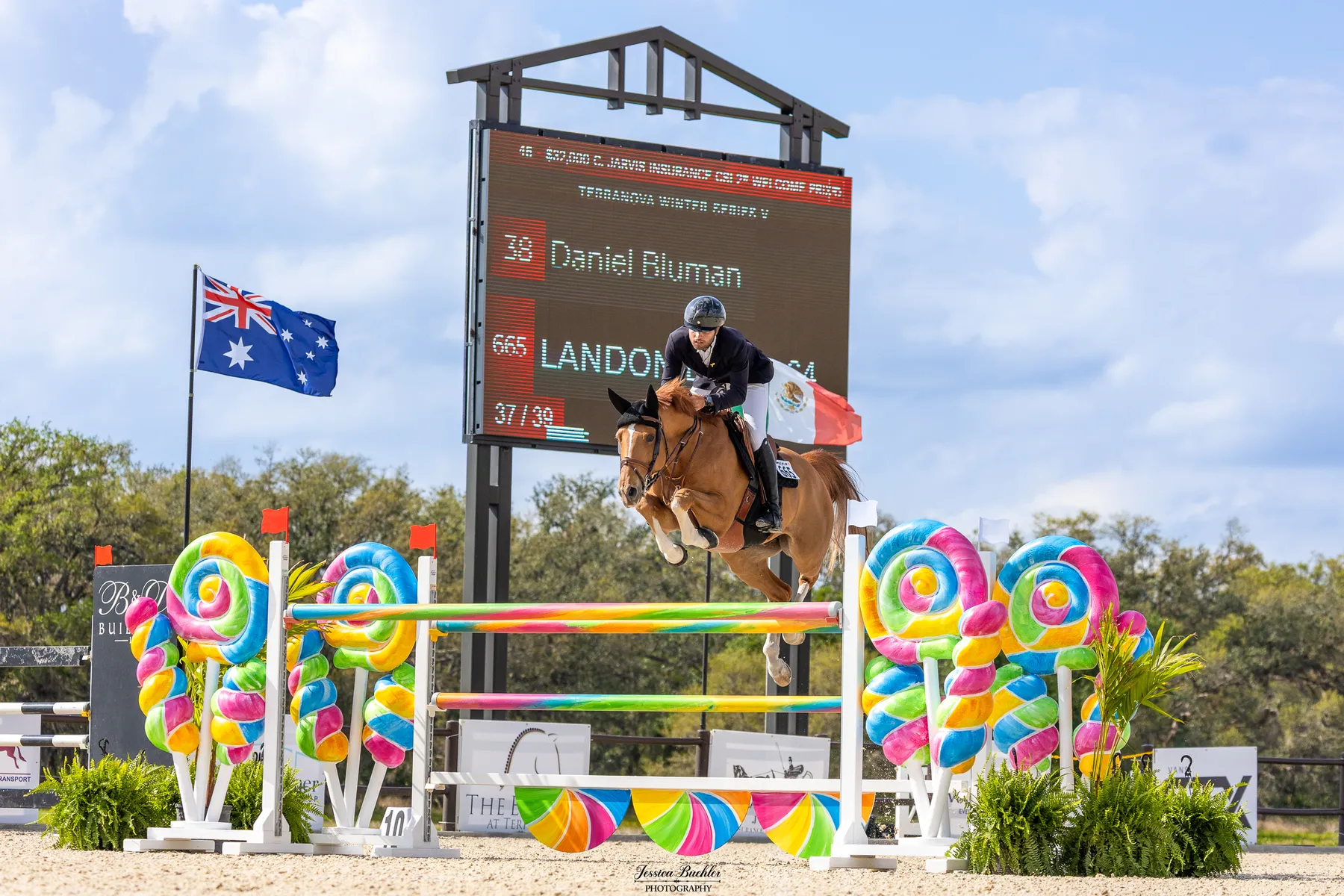 Daniel Bluman riding Landon de Nyze in the $32,000 C. Jarvis Insurance FEI Welcome Prix