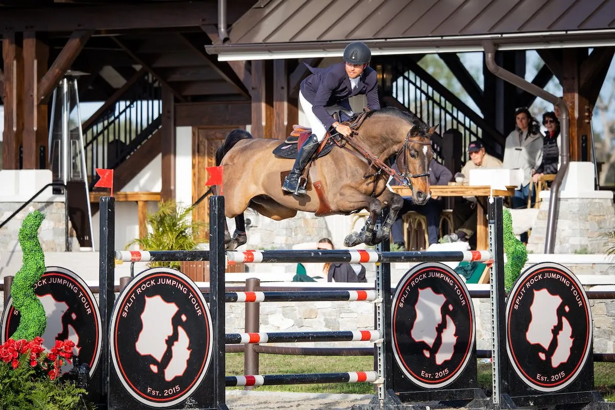 Daniel Bluman riding Ubiluc in the $38,700 BetHorseSports.com 1.45m Welcome CSI2* at Split Rock Sarasota