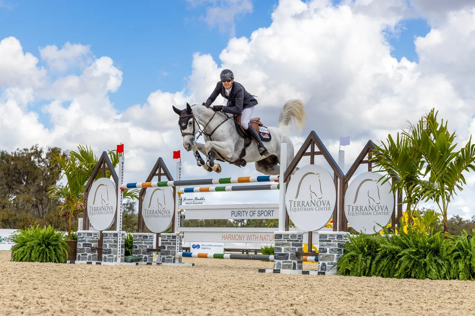 David Blake riding Gucci des Embruns in the $65,000 Akerman LLP FEI 1.45m Grand Prix at TerraNova