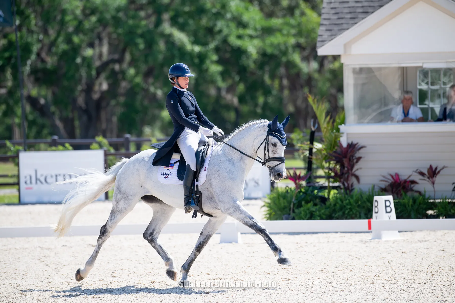 Hallie Coon riding Cute Girl to the CCI4*-S dressage lead at The Event at TerraNova