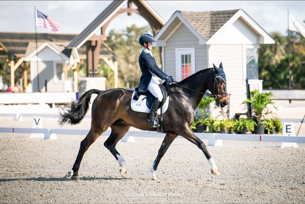 Jenny Caras riding Trendy Fernhill in the Galati Yacht Sales CCI4*-L at TerraNova