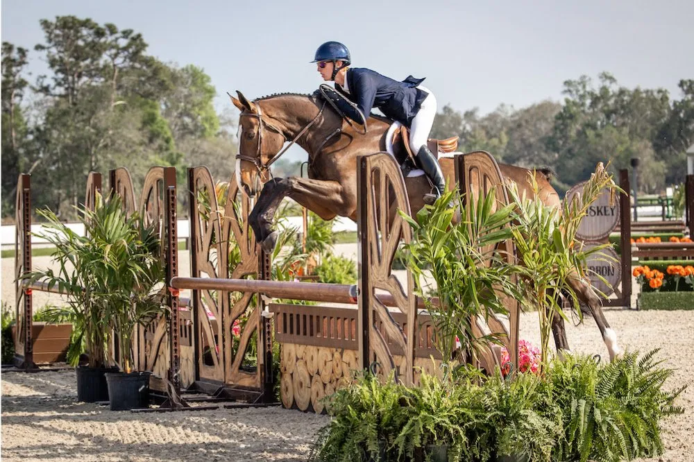 Jens Filippusson riding Corcovado in the $5,000 USHJA National Hunter Derby at TerraNova