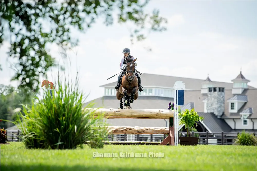 Jessica Phoenix riding Freedom GS in the Galati Yacht Sales CCI4*-S at The Event at TerraNova
