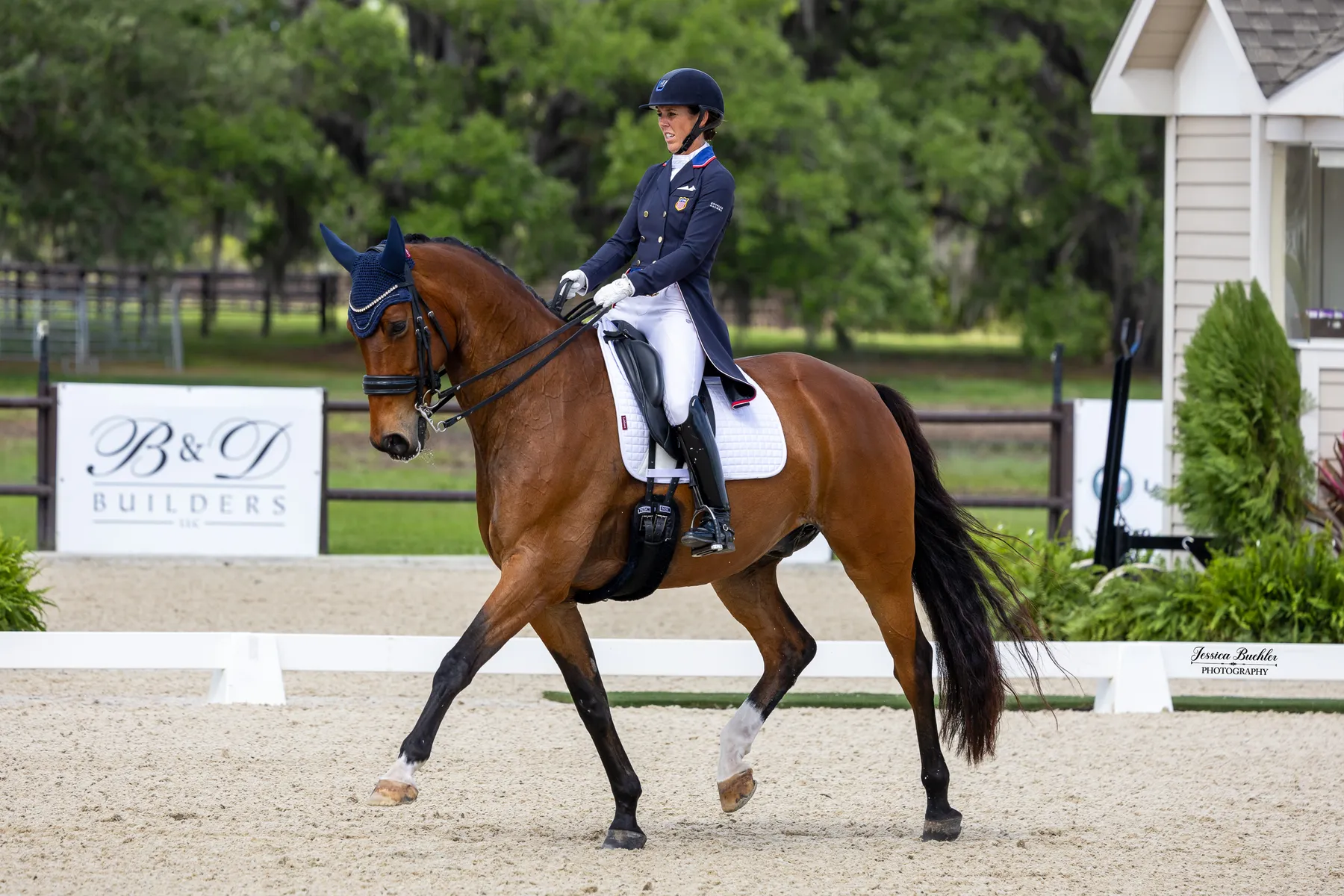 Kasey Perry-Glass riding Heartbeat WP to second place in the CDI3 Grand Prix at TerraNova