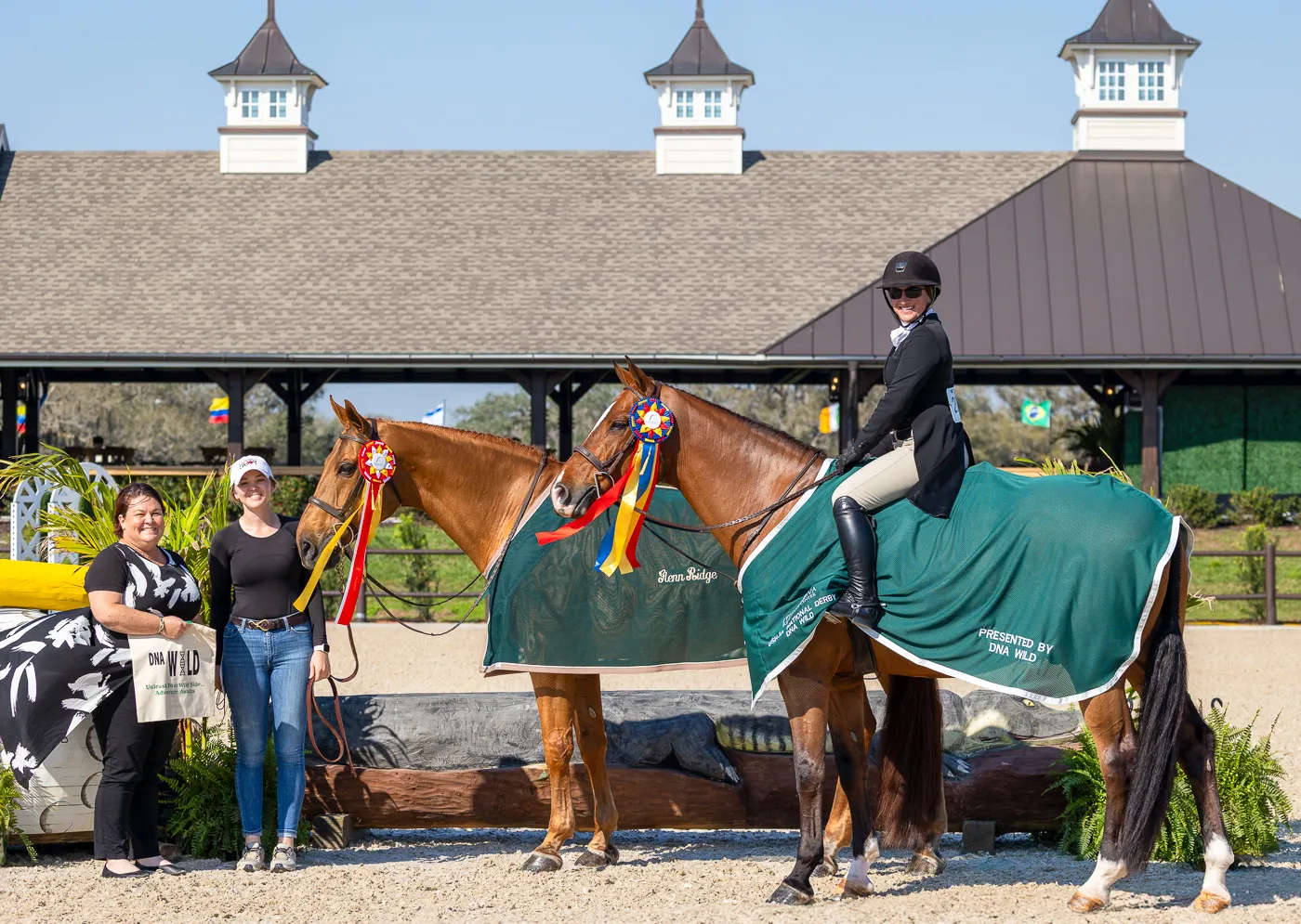 Keri Guanciale riding Blue Harbor in the DNA Wild $5,000 USHJA National Hunter Derby at TerraNova