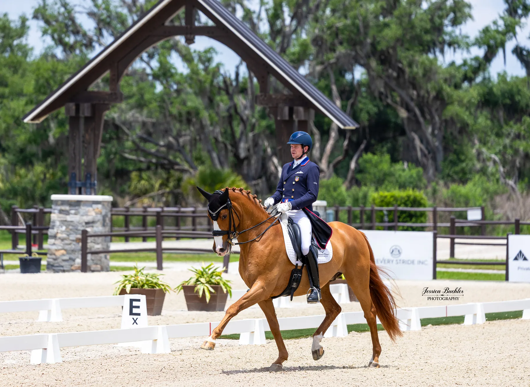 Kevin Kohmann riding Famous to a winning 74.635 percent in the CDI3 Grand Prix Freestyle at TerraNova
