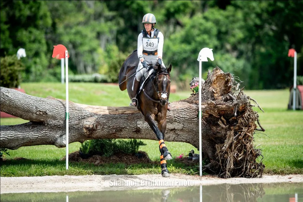 Lauren Nicholson riding Larcot Z to win The Estates at TerraNova CCI3*-S