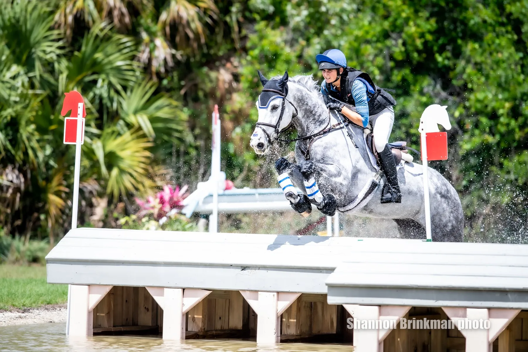 Lea Adams-Blackmore riding Frostbite to win the CCI3*-S at TerraNova