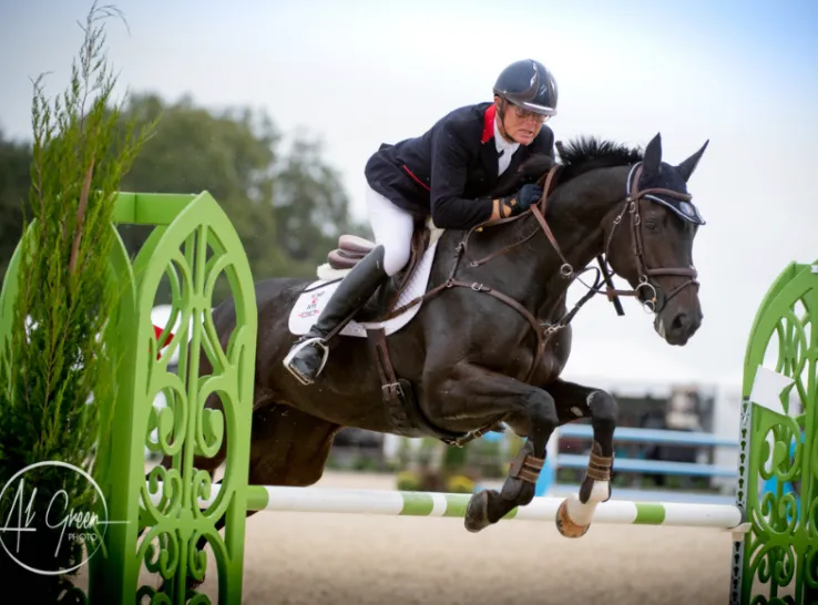 Leslie Law riding Typically Fernhill to third place in the CCI4*-S at The Event at TerraNova