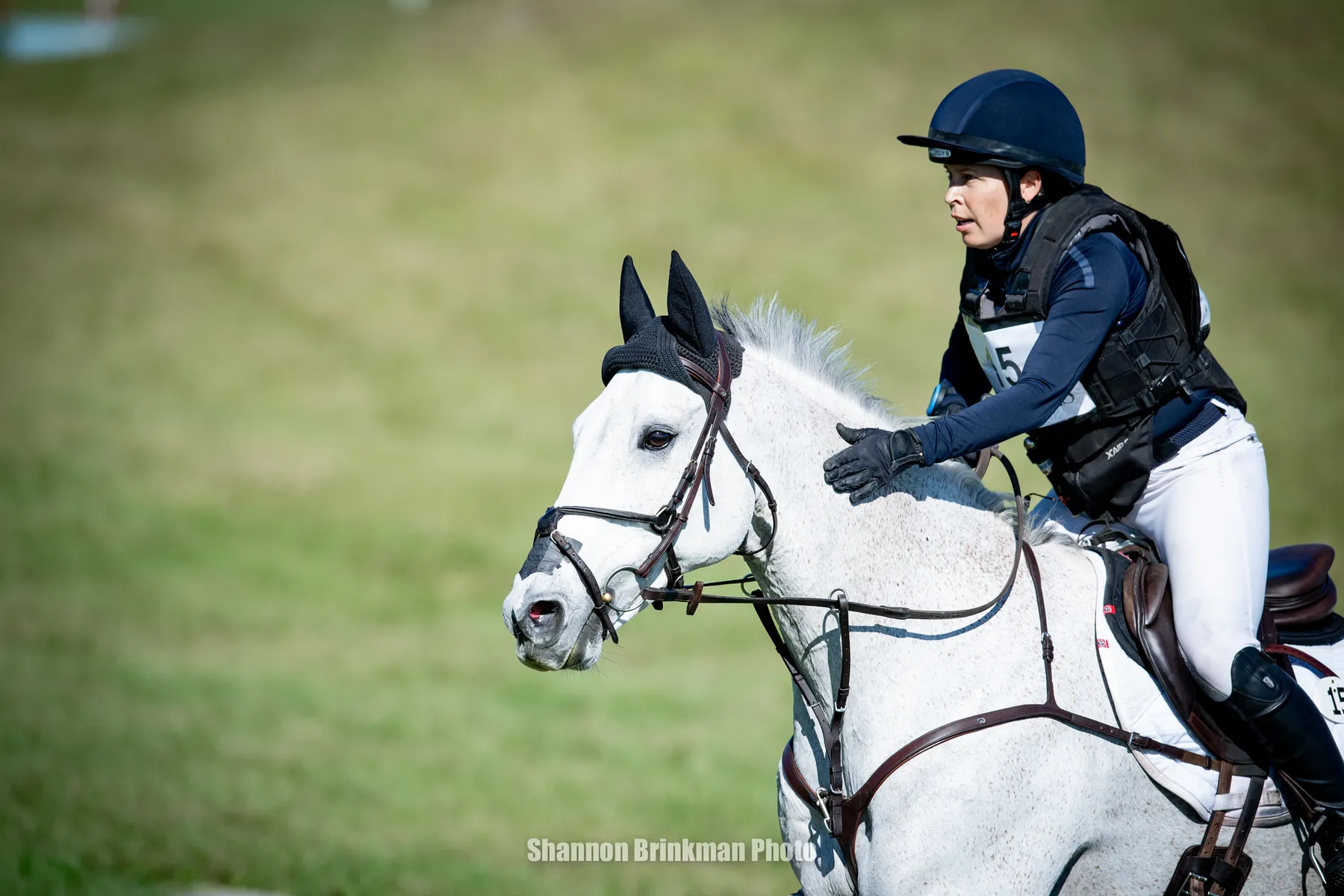 Lucia Strini riding DHI Kevin G in the lead of the CCI3*-L at The Event at TerraNova