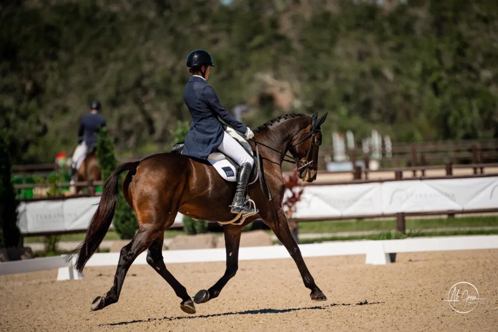 Lucienne Bellissimo riding Dyri in the CCI4*-S dressage at The Event at TerraNova 2022