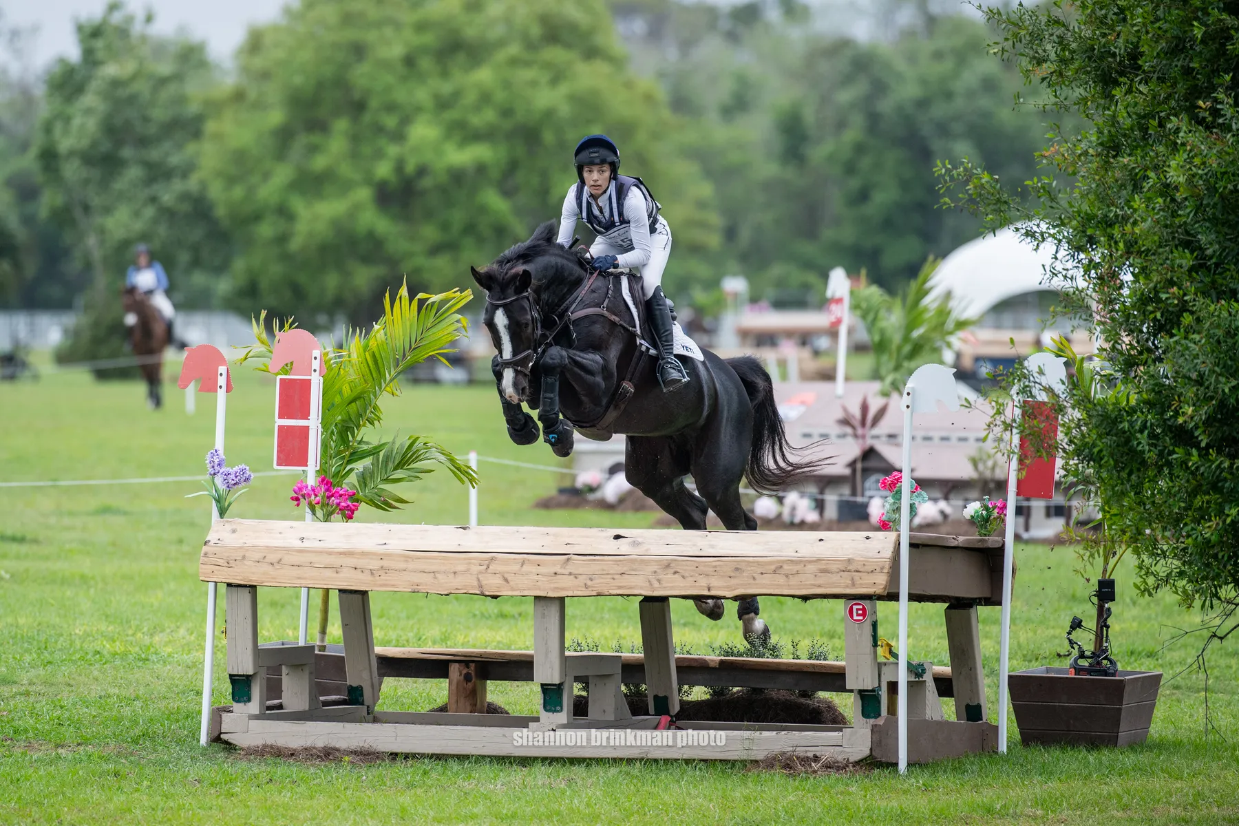 Mia Farley riding Piña Colada 28 on cross-country at The Event at TerraNova