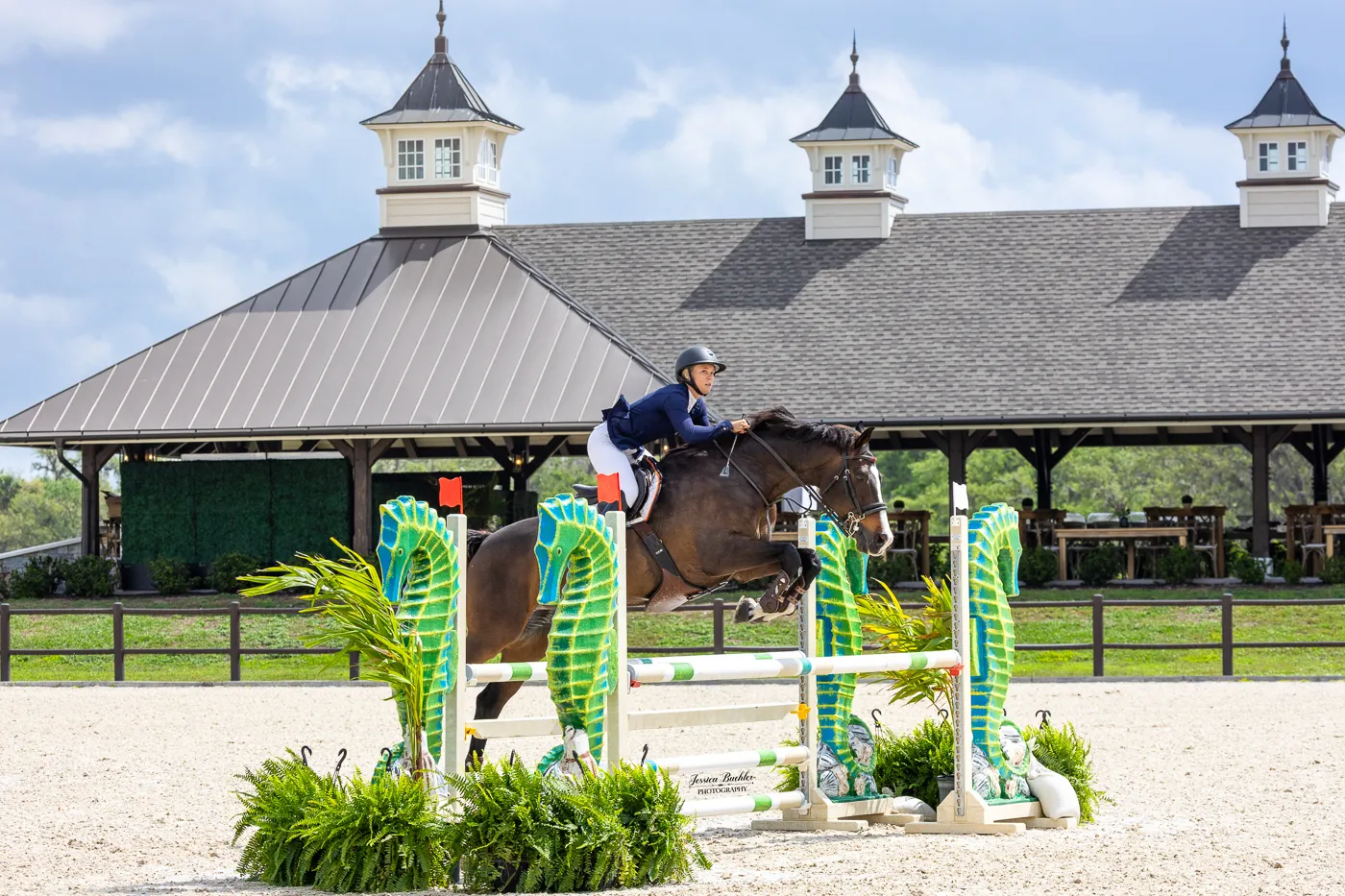 Millie Staff riding Quinten SB in the $3,500 Marsh McLennan NAL/WIHS 1.10m Junior-Amateur Jumper Classic