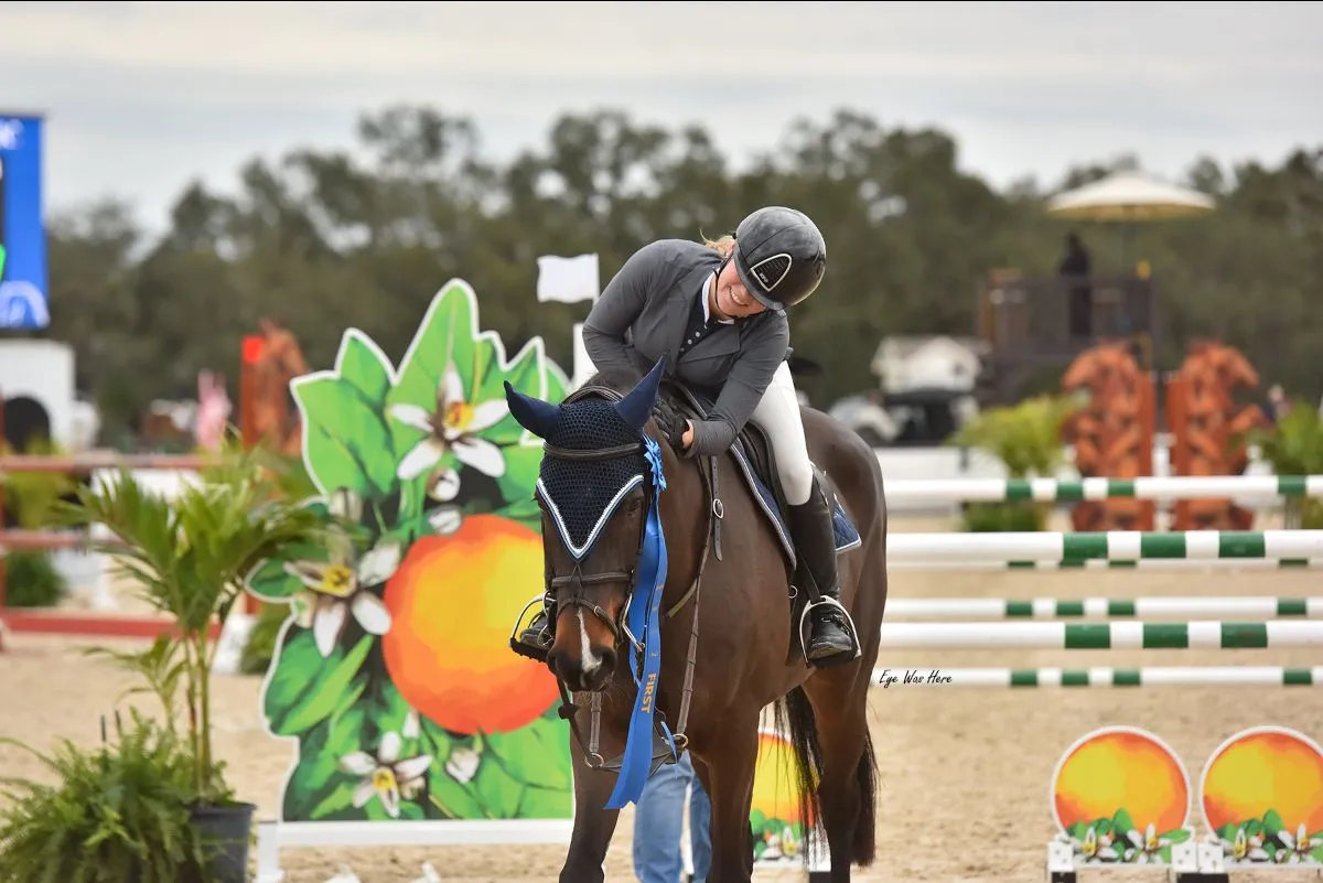 Morgan Ashby riding Dutchess Carola to win the $10,000 1.30m Open Jumper Classic at TerraNova