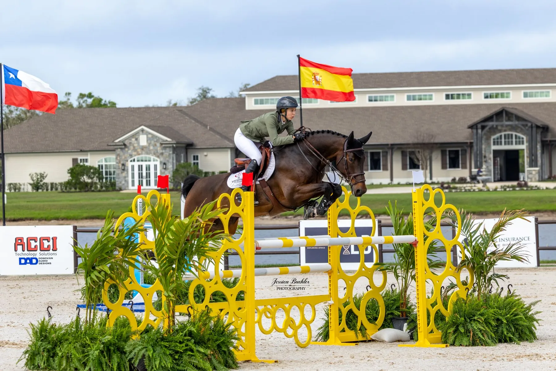 Nicolette Hirt riding Kdora Night in the $20,000 SRQ Media TerraNova Prix