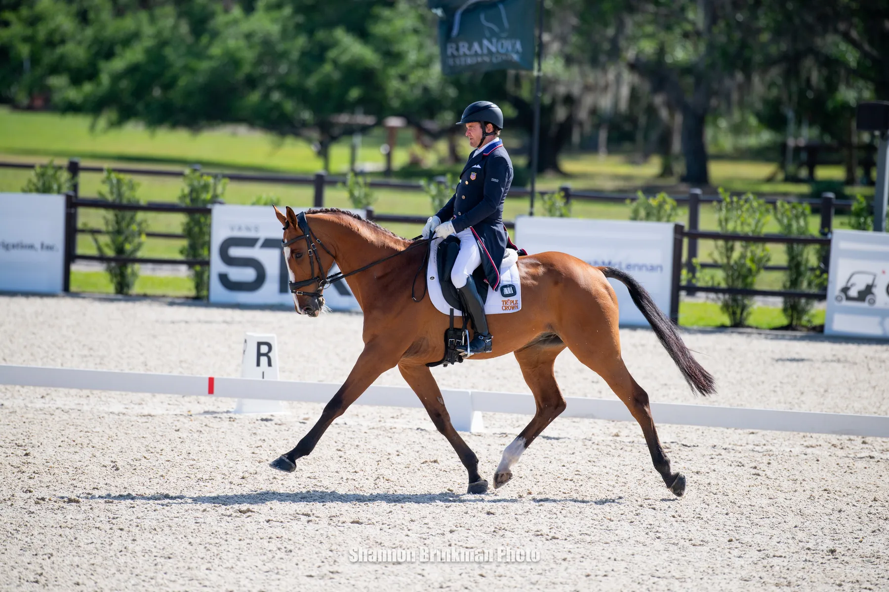 Phillip Dutton riding Quasi Cool in second after CCI4*-S dressage at The Event at TerraNova