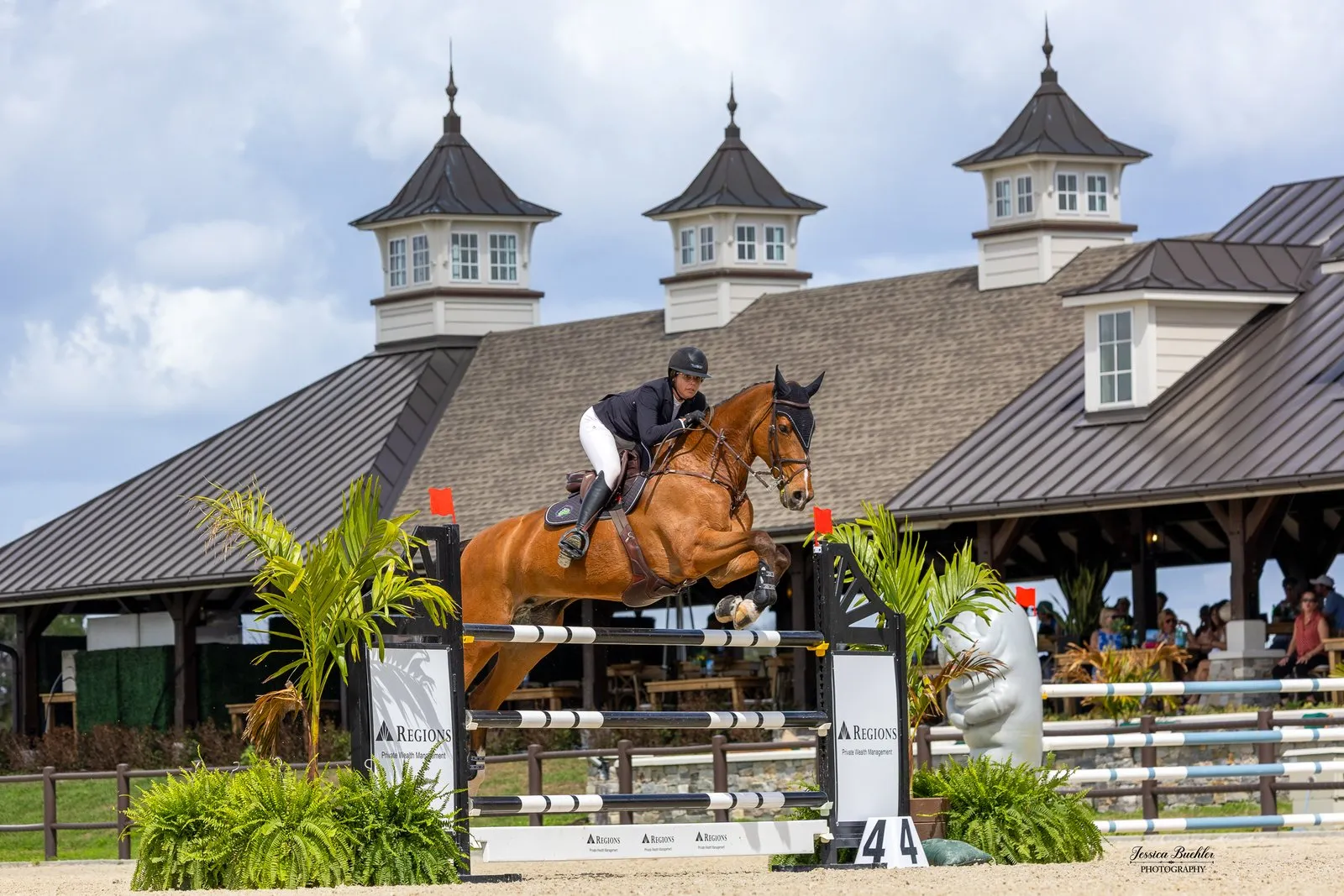 Rosalie Midyette riding Luigi van de Kornelishoeve in the $20,000 Zycosan 1.35m TerraNova Prix