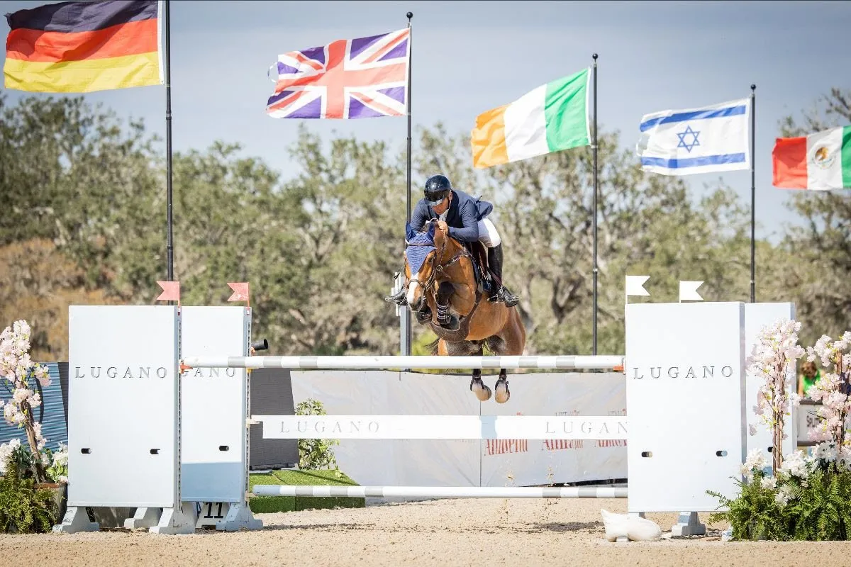 Samuel Parot riding Buga Z in the $100,000 Lugano Diamonds 1.45m Grand Prix at Split Rock Sarasota