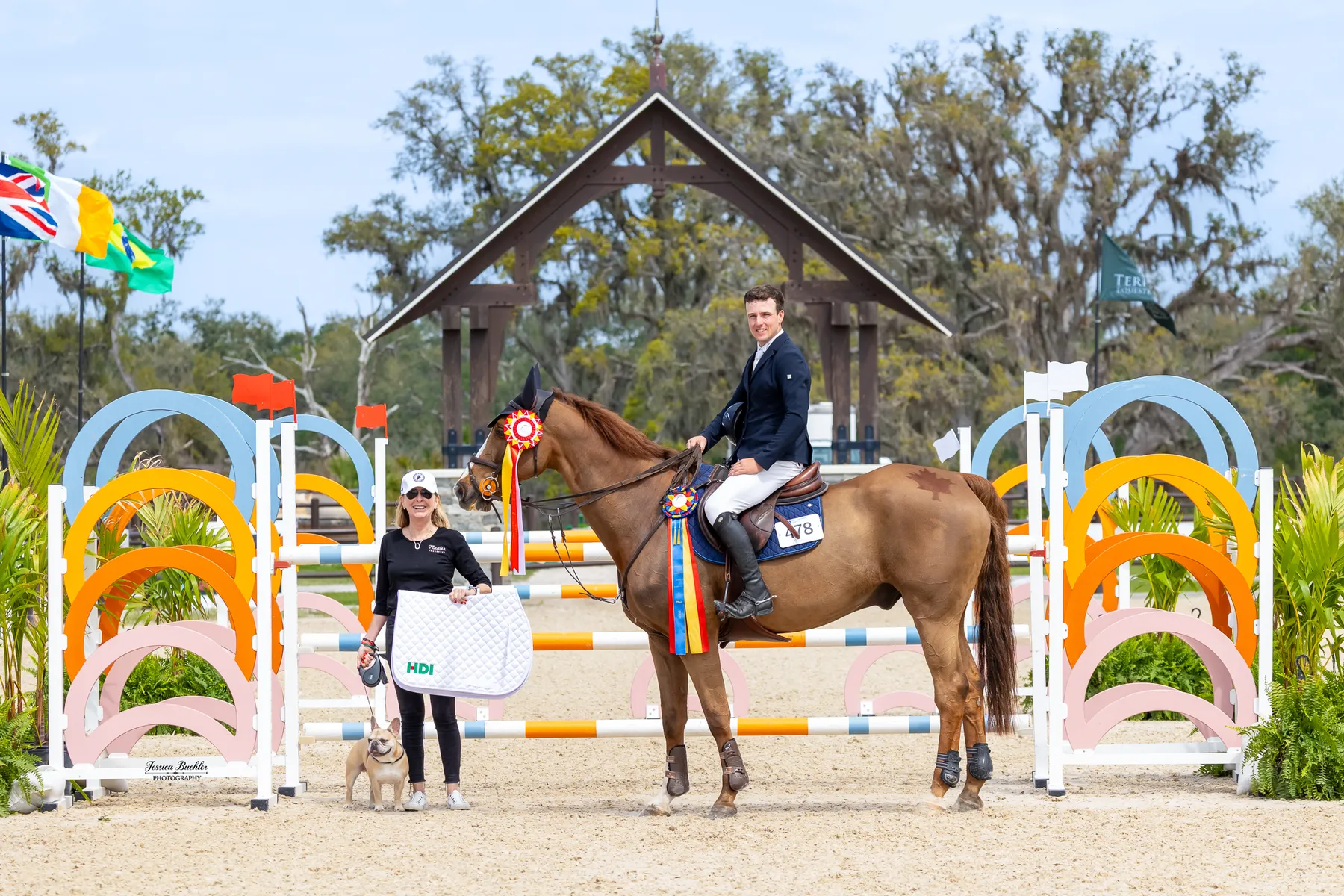 Samuel Watson riding Oaks Donatello in the $5,000 Flagler Equine Insurance and HDI 1.30m-1.40m Junior/Amateur Jumper Classic