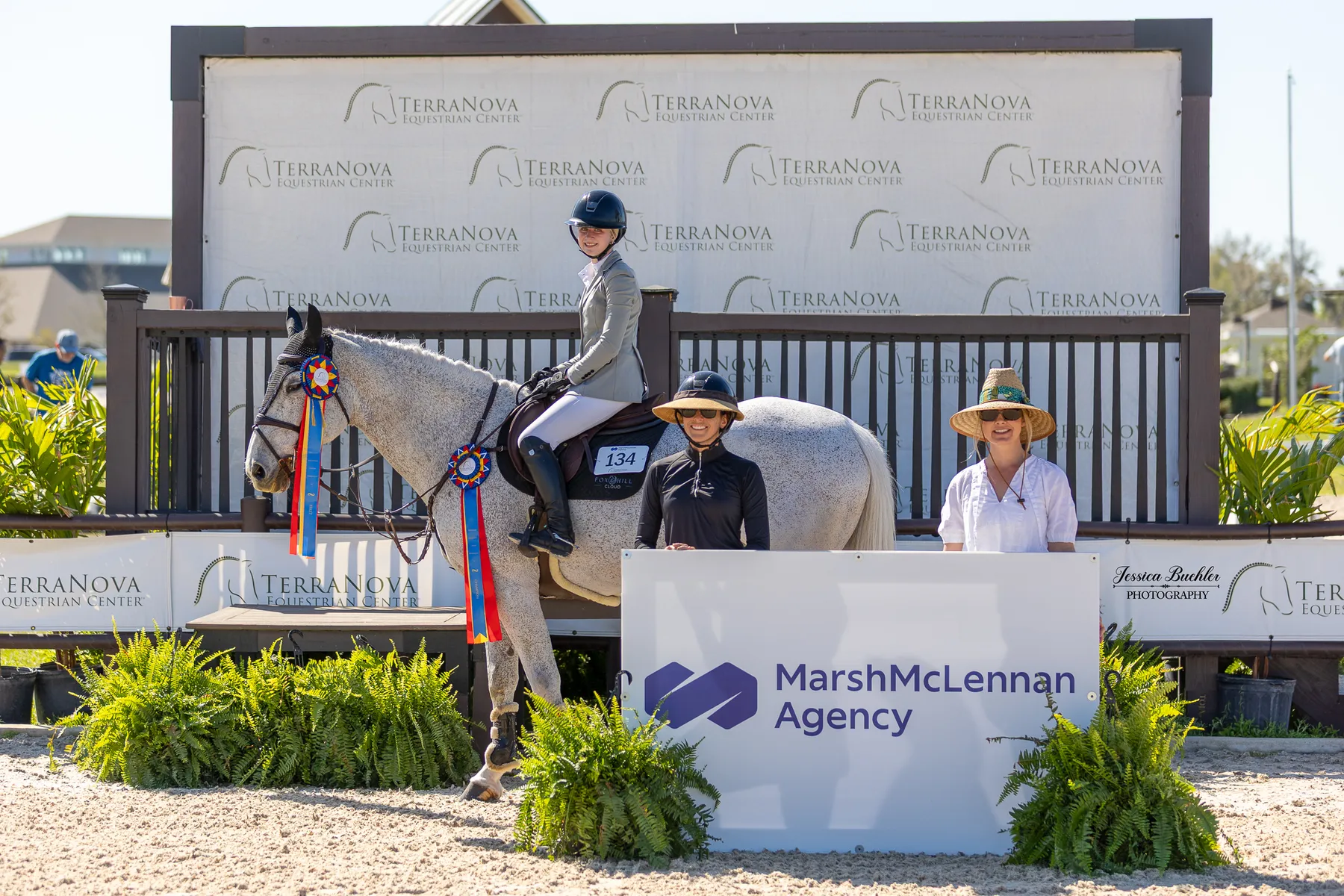 Sara Cloud riding Inne van de Plataan in the $3,500 Marsh & McLennan Agency NAL/WIHS 1.10m Junior/Amateur Jumper Classic