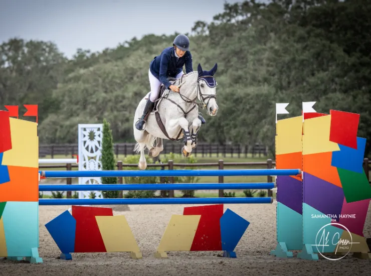 Sara Kozumplik-Murphy riding Rubens D'ysieux to second place in the CCI4*-S at The Event at TerraNova