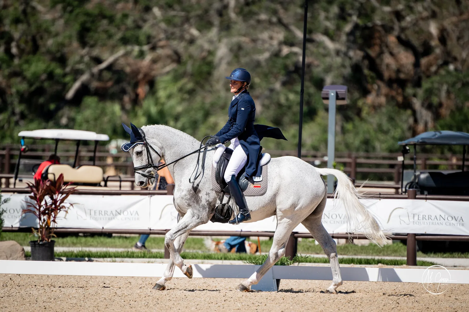 Sara Kozumplik riding Rubens D'ysieux in the CCI4*-S dressage at The Event at TerraNova 2022