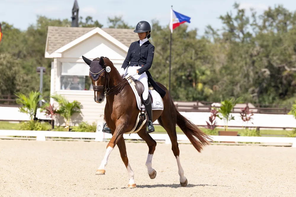 Dressage competition action at the 2023 TerraNova Dressage II CDI3*/CDI-W