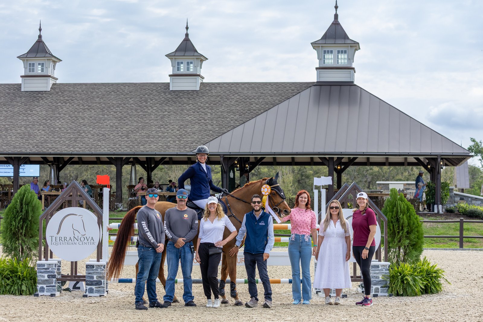 Jr/Am jumper competition action at the 2026 TerraNova Winter Series