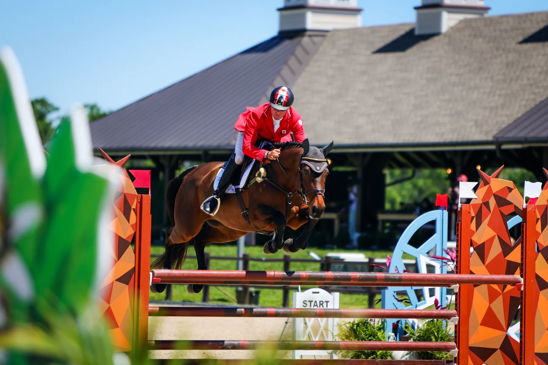 Cross-country jump on course at The Event at TerraNova