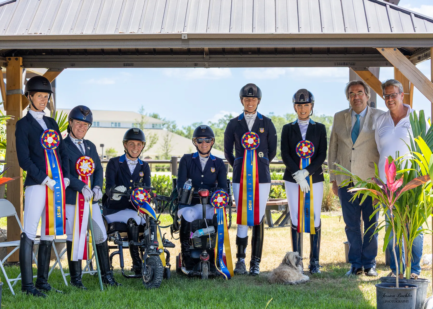 The US Para Dressage Team of Vonderheyden, Howard, Shoemaker and Hart at TerraNova