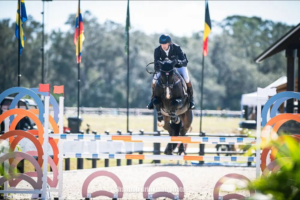William Coleman riding Diabolo in show jumping at The Event at TerraNova