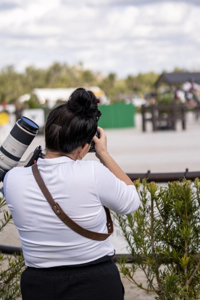 Photographer shooting ringside at TerraNova Equestrian Center